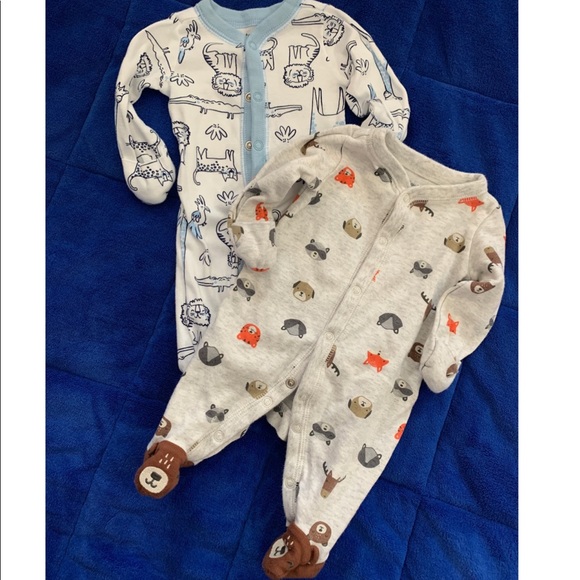 Footie Pj’s (Buttons) - Picture 1 of 3